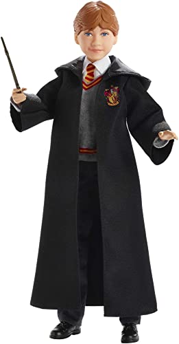 Harry Potter Mattel FYM52 - Ron Weasley Sammlerpuppe (ca. 26 cm) mit Hogwarts-Uniform,...