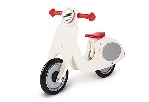 Pinolino 239414 Laufrad Vespa Wanda, Laufrad Holz, unplattbare Bereifung, Sattel 3-fach...