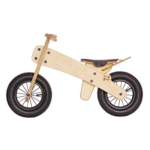 Luxus Lauflernrad / Laufrad - Balance aus Holz Kinder Fahrrad Laufrad Classic DipDap grau für...