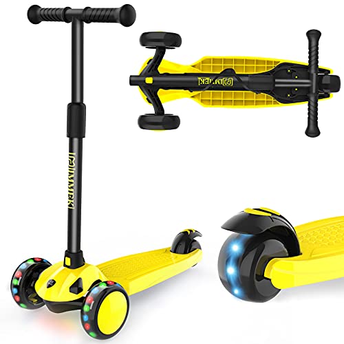 IMMEK Kinderroller 3 Räder für Kinder Roller ab ab 2-8 Jahre Kleinkinder Scooter für Jungen und...