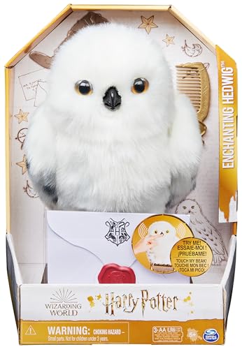 Wizarding World Harry Potter - Interaktive Plüsch-Eule Hedwig mit über 15 Geräuschen und...