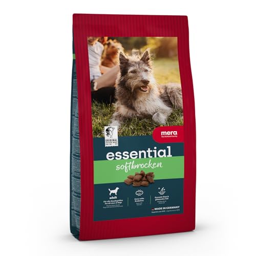 MERA essential Soft Brocken, Hundefutter trocken für alle Hunderassen, Trockenfutter mit Geflügel...