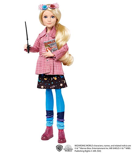 Harry Potter Mattel GNR32 - Luna Lovegood Sammelpuppe (ca. 25 cm) mit Tweed-Jacke, Rock und...