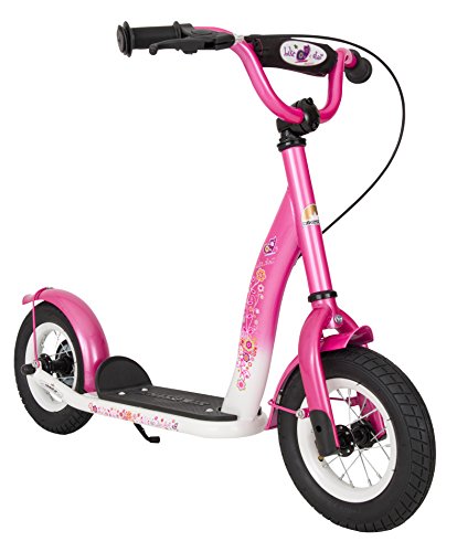 BIKESTAR Roller Kinderroller Tretroller Kickscooter mit Luftreifen für Mädchen ab 4-5 Jahre | 10...