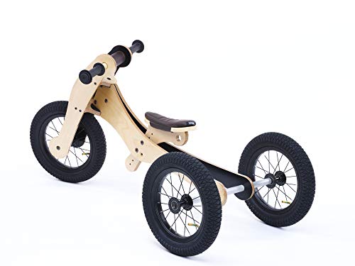 Trybike 1 Holz Fahrrad 4 in 1, bunt