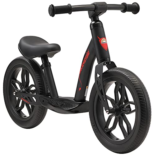 BIKESTAR Extra leichtes Kinder Laufrad mit Trittbrett für Jungen, Mädchen ab 3-4 Jahre | 12 Zoll...