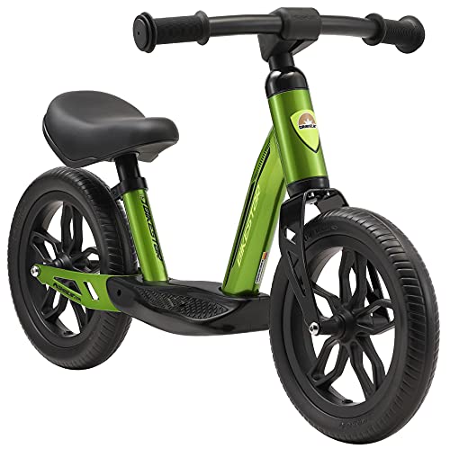 BIKESTAR Extra leichtes Kinder Laufrad mit Trittbrett für Jungen, Mädchen ab 2-3 Jahre | 10 Zoll...