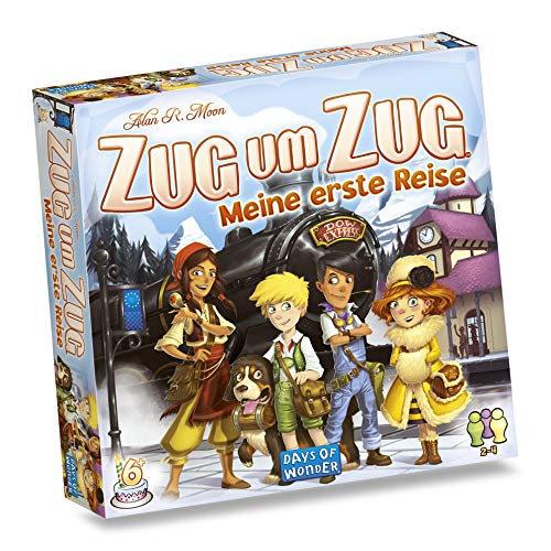 Days of Wonder, Zug um Zug – Meine erste Reise, Kinderspiel, Brettspiel, 2-4 Spieler, Ab 6+...