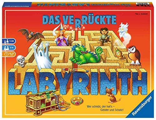 Ravensburger Familienspiel 26446 - Das verrückte Labyrinth - Kinder- und Gesellschaftsspiel, für...