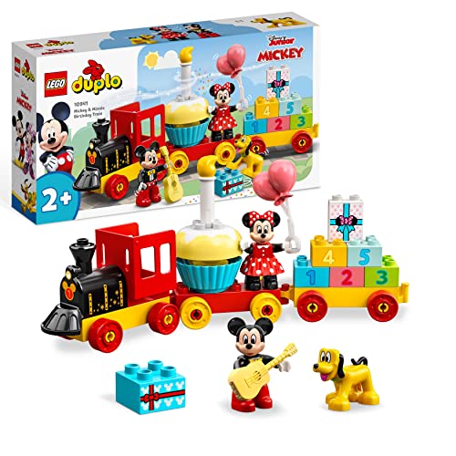 LEGO DUPLO | Disney Mickey und Minnies Geburtstagszug - Lernspielzeug für Kleinkinder mit...
