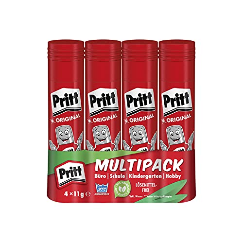 Pritt Klebestift, sicherer und kinderfreundlicher Kleber für Kunst und Bastelarbeiten, starker...