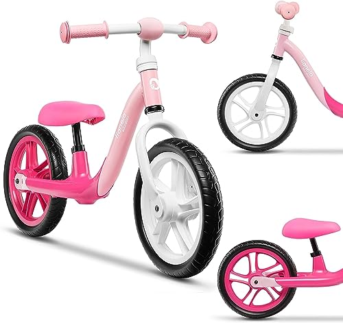 Lionelo Alex Laufrad Kinder Fahrrad bis 30 kg Sattel und Lenker einstellbar 12 Zoll Eva Schaumräder...