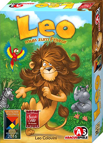 ABACUSSPIELE 04161 - LEO muss zum Friseur, Kinderspiel, Lernspiel