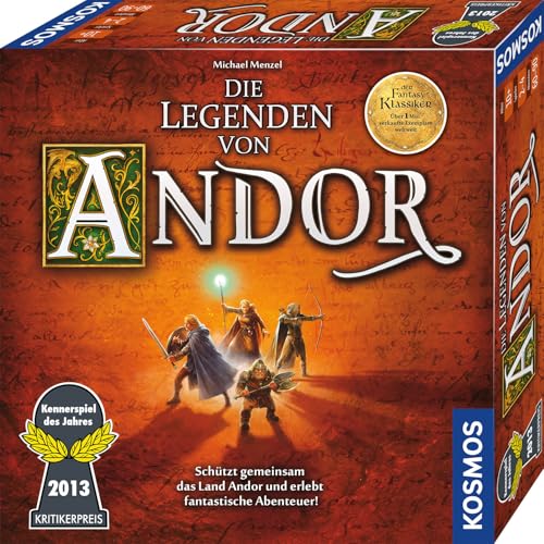 KOSMOS 691745 Die Legenden von Andor - Das Grundspiel, Kennerspiel des Jahres 2013, kooperatives...