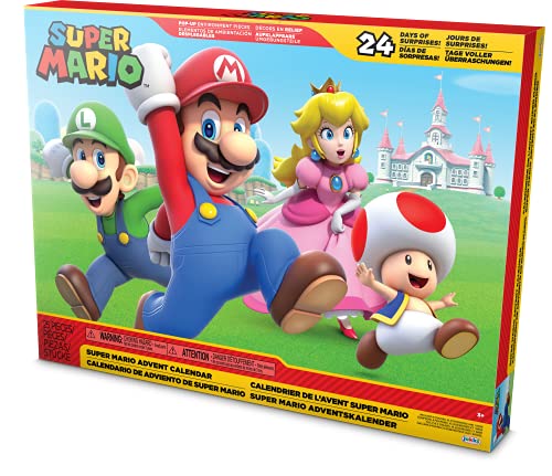 Nintendo Adventskalender Super Mario & Co. mit goldenen Mario & Bullet Bill, 12032, Mehrfarbig