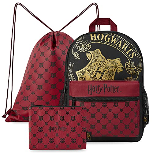 Harry Potter Rucksack Kinder Set, Schulrucksack Mädchen, Turnbeutel Kinder und Federmäppchen...