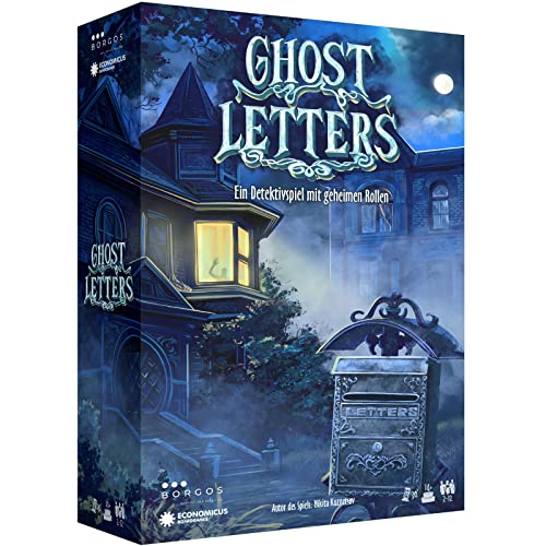 BORGOS Ghost Letters - Murder Mystery Spiel mit geheimen Rollen - Gesellschaftsspiel - Krimispiel...