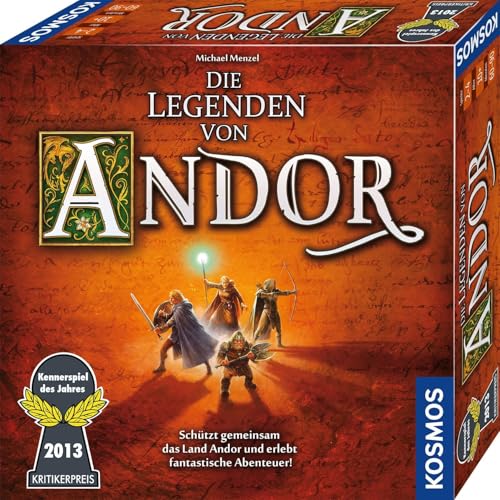 KOSMOS 691745 Die Legenden von Andor - Das Grundspiel, Kennerspiel des Jahres 2013, kooperatives...