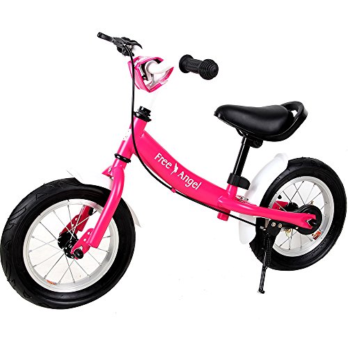 Spielwerk Kinder Laufrad Höhenverstellbar Bremse Lenkrad ab 2-5 Jahre Fahrrad 10 Zoll PU Reifen...