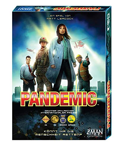 ZMan | UNBOX NOW | Pandemic | Grundspiel | Kennerspiel | Nominiert zum Spiel des Jahres 2009 | 2-4...