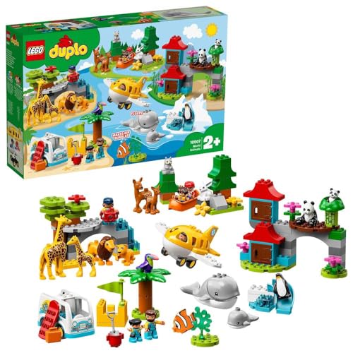 LEGO 10907 DUPLO Tiere der Welt, Tier Spielzeug für Kleinkinder im Alter von 2-5 Jahren,...