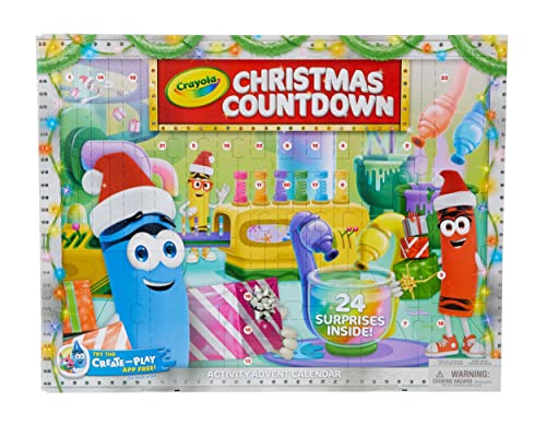 CRAYOLA 04-0613-E-000 Adventskalender mit Countdown-Motiv, Mehrfarbig