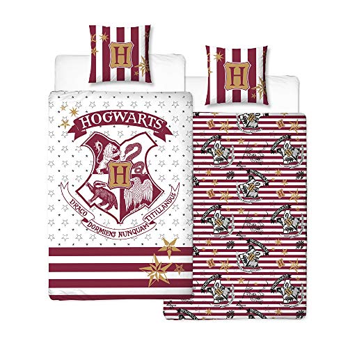 Harry Potter Bettwäsche, 2 Stück, Biber / Flanell 80x80 + 135x200 cm