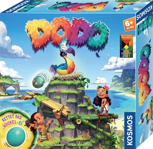 Kosmos 697945 Dodo - Rettet das Wackel-Ei, rasantes Brettspiel für Kinder ab 6 Jahre, für 2-4...