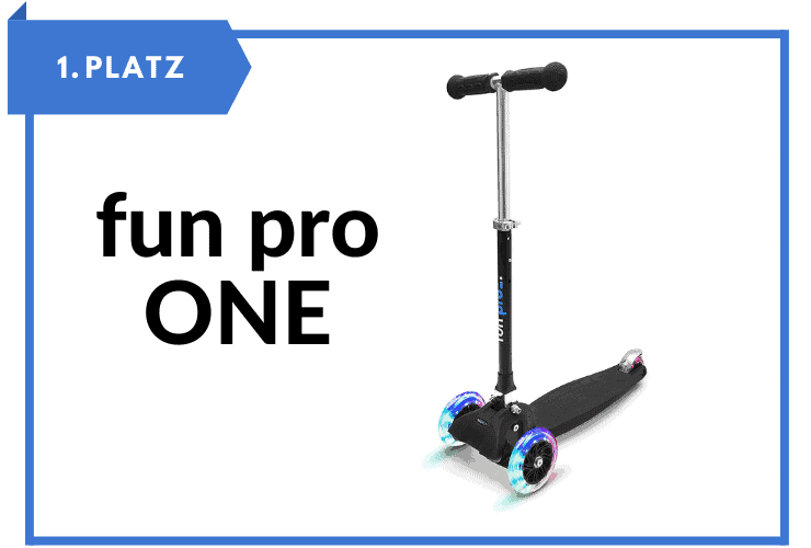 fun pro ONE – der sichere Premium Kinder Roller mit drei Rädern – TÜV-geprüft